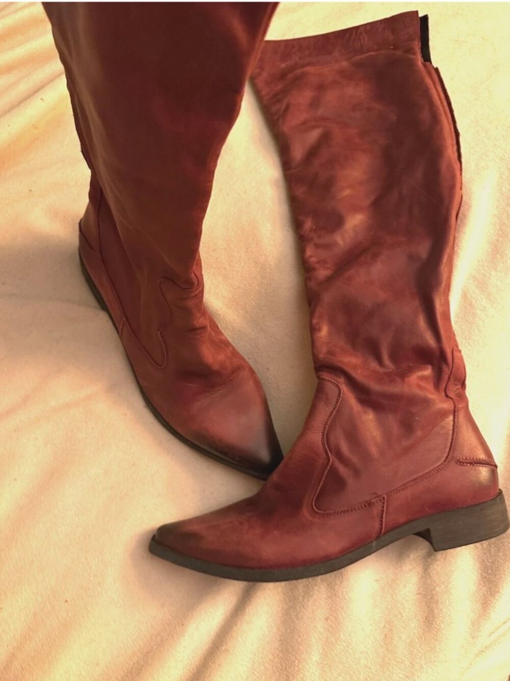 Free People Brenna Leather Over The Knee Boots sz EU 39 - Picture 8 of 8